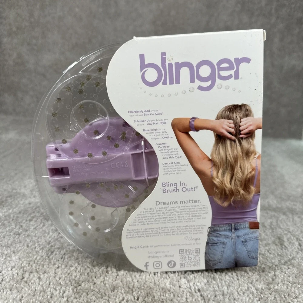 Blinger Gem Z Starter Set Styling Tool + 75 Precision Cut Crystals + Refills New